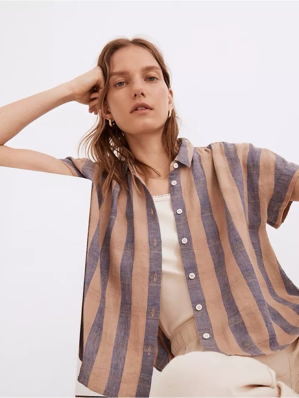 Madewell Hilltop Shirt in Bailey Stripe